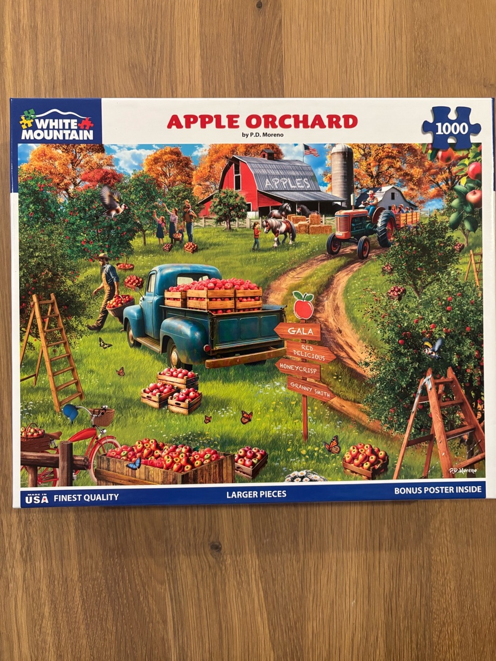 "APPLE ORCHARD" a White Mountain Jigsaw Puzzle